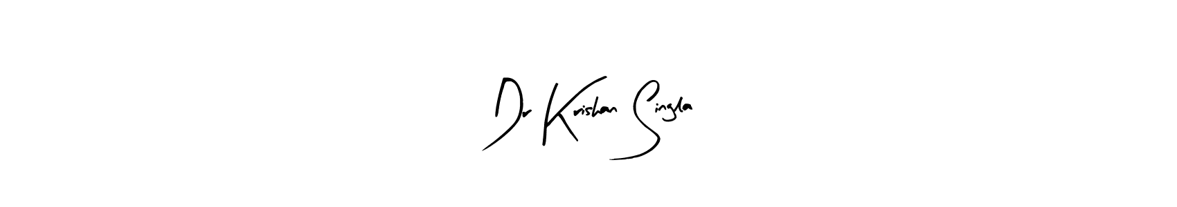 This is the best signature style for the Dr Krishan Singla name. Also you like these signature font (Arty Signature). Mix name signature. Dr Krishan Singla signature style 8 images and pictures png