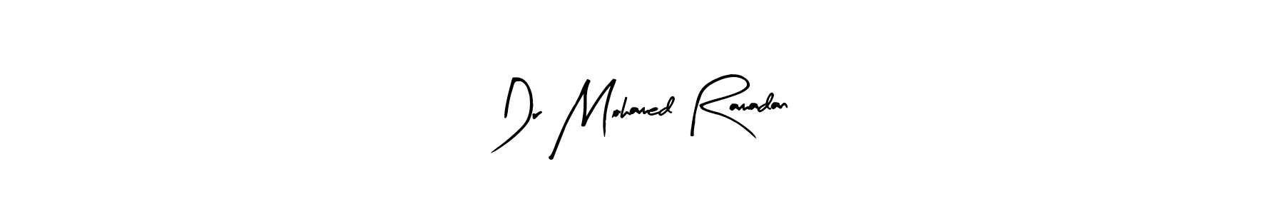 Arty Signature is a professional signature style that is perfect for those who want to add a touch of class to their signature. It is also a great choice for those who want to make their signature more unique. Get Dr Mohamed Ramadan name to fancy signature for free. Dr Mohamed Ramadan signature style 8 images and pictures png