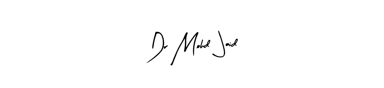 Similarly Arty Signature is the best handwritten signature design. Signature creator online .You can use it as an online autograph creator for name Dr Mohd  Jaid. Dr Mohd  Jaid signature style 8 images and pictures png