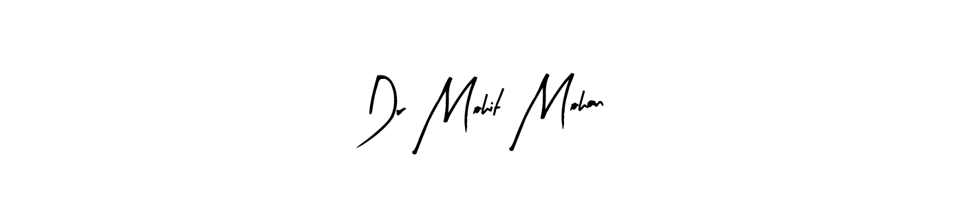 Arty Signature is a professional signature style that is perfect for those who want to add a touch of class to their signature. It is also a great choice for those who want to make their signature more unique. Get Dr Mohit Mohan name to fancy signature for free. Dr Mohit Mohan signature style 8 images and pictures png