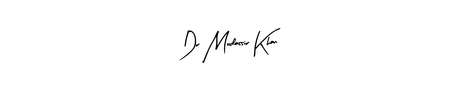 How to make Dr Mudassir Khan name signature. Use Arty Signature style for creating short signs online. This is the latest handwritten sign. Dr Mudassir Khan signature style 8 images and pictures png