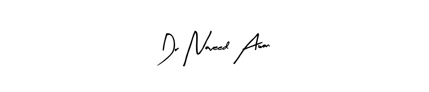 Similarly Arty Signature is the best handwritten signature design. Signature creator online .You can use it as an online autograph creator for name Dr Naveed Awan. Dr Naveed Awan signature style 8 images and pictures png