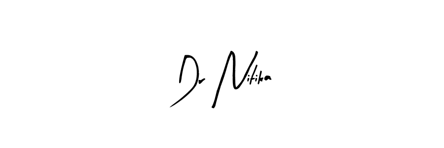 How to make Dr Nitika name signature. Use Arty Signature style for creating short signs online. This is the latest handwritten sign. Dr Nitika signature style 8 images and pictures png