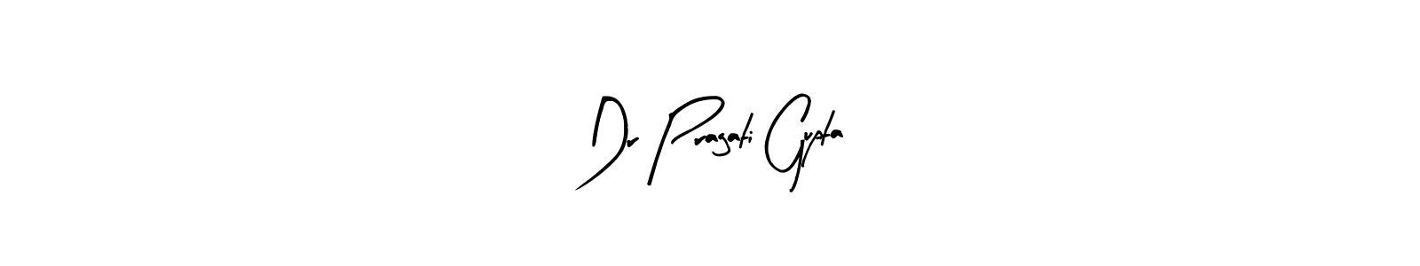 How to make Dr Pragati Gupta name signature. Use Arty Signature style for creating short signs online. This is the latest handwritten sign. Dr Pragati Gupta signature style 8 images and pictures png