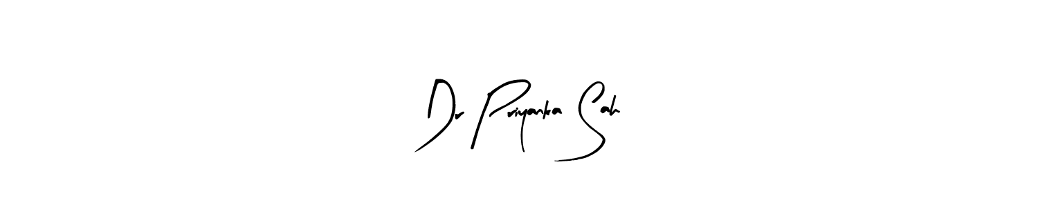 Make a short Dr Priyanka Sah signature style. Manage your documents anywhere anytime using Arty Signature. Create and add eSignatures, submit forms, share and send files easily. Dr Priyanka Sah signature style 8 images and pictures png