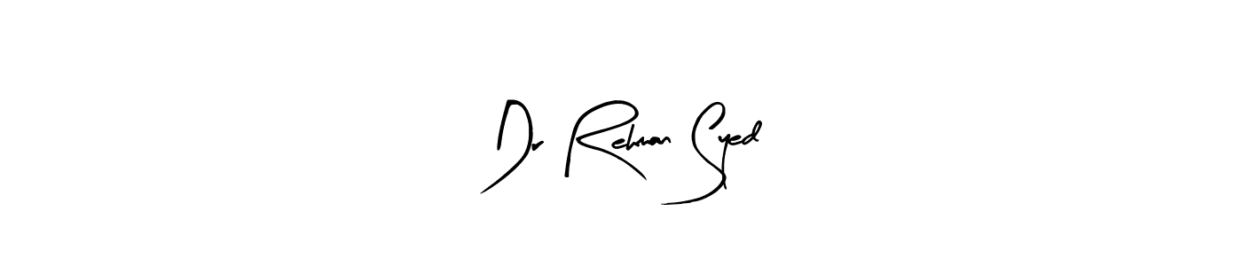 Similarly Arty Signature is the best handwritten signature design. Signature creator online .You can use it as an online autograph creator for name Dr Rehman Syed. Dr Rehman Syed signature style 8 images and pictures png