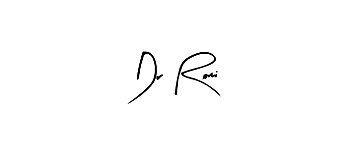 How to make Dr Romi name signature. Use Arty Signature style for creating short signs online. This is the latest handwritten sign. Dr Romi signature style 8 images and pictures png