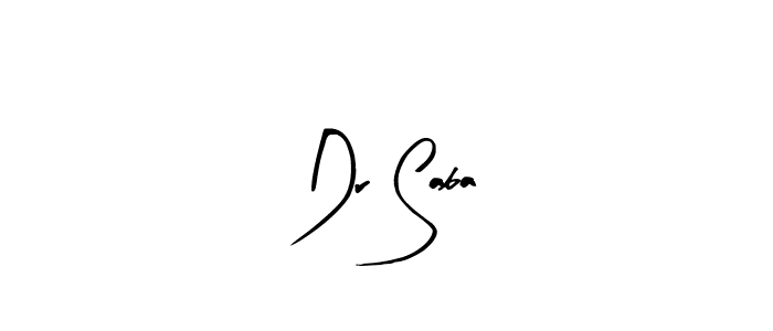 Use a signature maker to create a handwritten signature online. With this signature software, you can design (Arty Signature) your own signature for name Dr Saba. Dr Saba signature style 8 images and pictures png