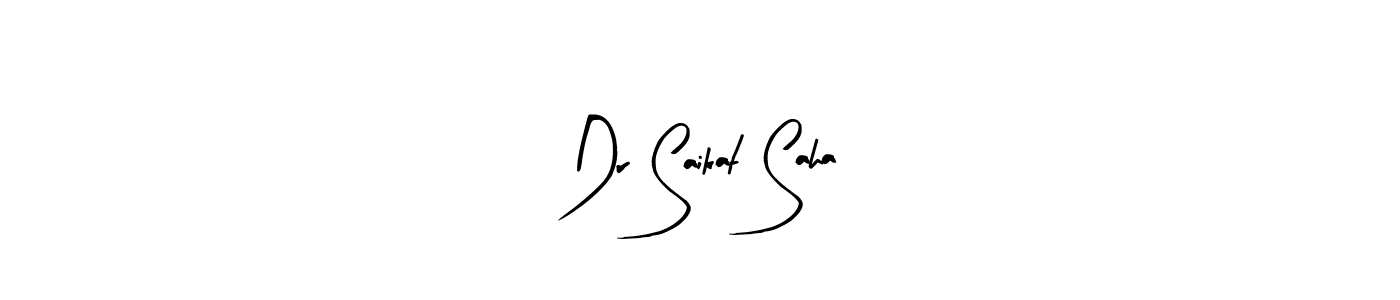 Make a beautiful signature design for name Dr Saikat Saha. With this signature (Arty Signature) style, you can create a handwritten signature for free. Dr Saikat Saha signature style 8 images and pictures png