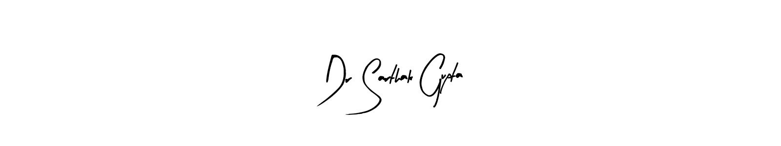 Design your own signature with our free online signature maker. With this signature software, you can create a handwritten (Arty Signature) signature for name Dr Sarthak Gupta. Dr Sarthak Gupta signature style 8 images and pictures png