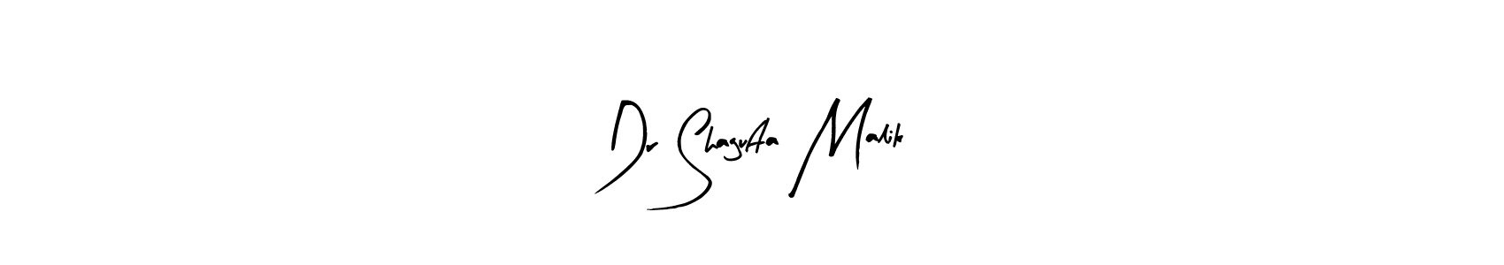 Make a beautiful signature design for name Dr Shagufta Malik. With this signature (Arty Signature) style, you can create a handwritten signature for free. Dr Shagufta Malik signature style 8 images and pictures png