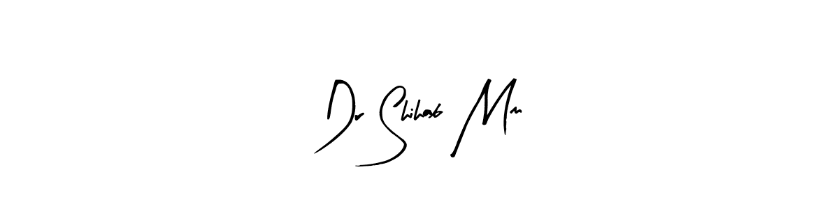 Use a signature maker to create a handwritten signature online. With this signature software, you can design (Arty Signature) your own signature for name Dr Shihab Mm. Dr Shihab Mm signature style 8 images and pictures png