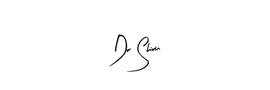 Use a signature maker to create a handwritten signature online. With this signature software, you can design (Arty Signature) your own signature for name Dr Shirin. Dr Shirin signature style 8 images and pictures png