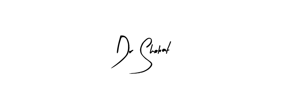 This is the best signature style for the Dr Shokat name. Also you like these signature font (Arty Signature). Mix name signature. Dr Shokat signature style 8 images and pictures png