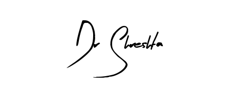 Discover the perfect balance of readability and style for Dr Shreshta with Arty Signature font. Create your dream signature today. Dr Shreshta signature style 8 images and pictures png