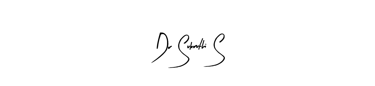 You should practise on your own different ways (Arty Signature) to write your name (Dr Sukruthi S) in signature. don't let someone else do it for you. Dr Sukruthi S signature style 8 images and pictures png