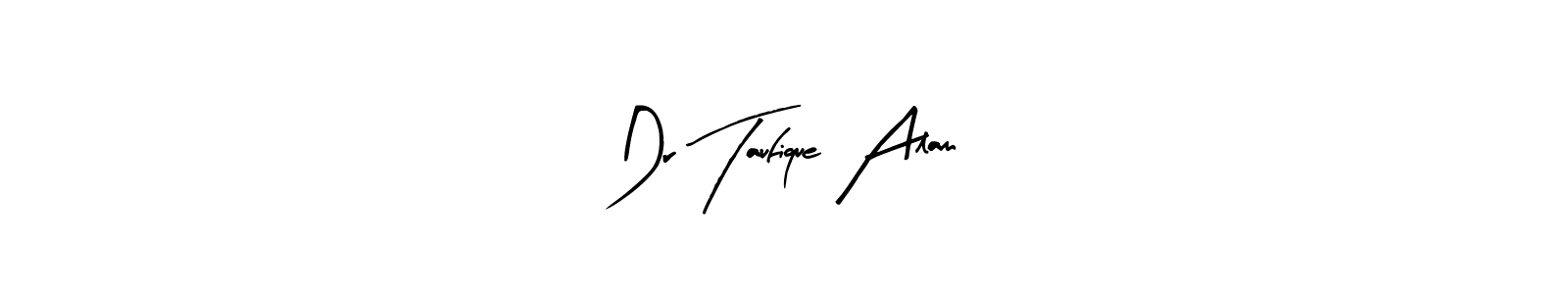 Use a signature maker to create a handwritten signature online. With this signature software, you can design (Arty Signature) your own signature for name Dr Taufique Alam. Dr Taufique Alam signature style 8 images and pictures png