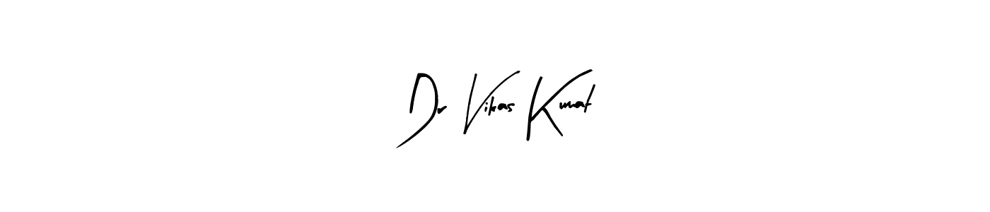 Create a beautiful signature design for name Dr Vikas Kumat. With this signature (Arty Signature) fonts, you can make a handwritten signature for free. Dr Vikas Kumat signature style 8 images and pictures png