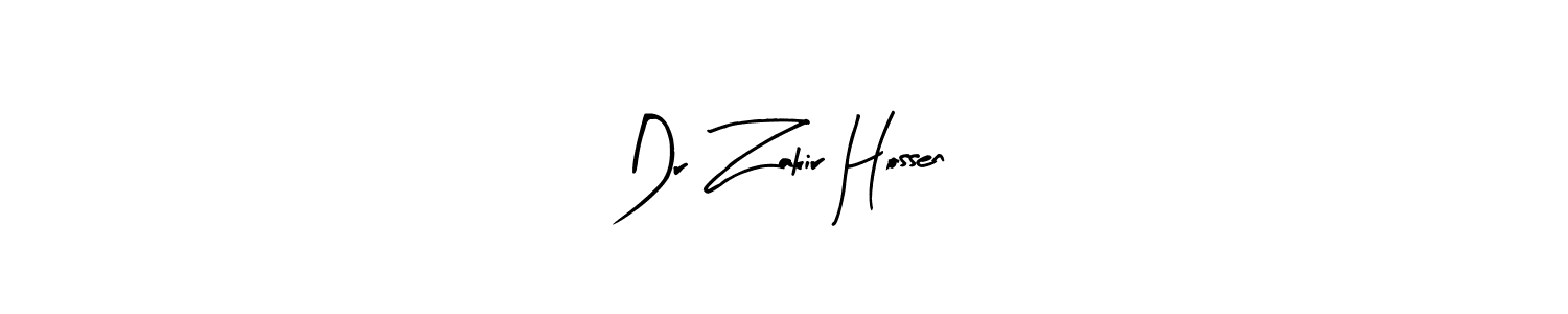 The best way (Arty Signature) to make a short signature is to pick only two or three words in your name. The name Dr Zakir Hossen include a total of six letters. For converting this name. Dr Zakir Hossen signature style 8 images and pictures png