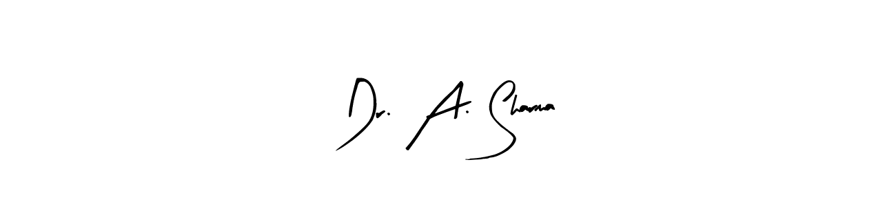 You can use this online signature creator to create a handwritten signature for the name Dr. A. Sharma. This is the best online autograph maker. Dr. A. Sharma signature style 8 images and pictures png