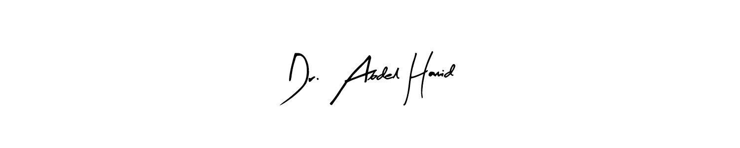 How to make Dr. Abdel Hamid name signature. Use Arty Signature style for creating short signs online. This is the latest handwritten sign. Dr. Abdel Hamid signature style 8 images and pictures png