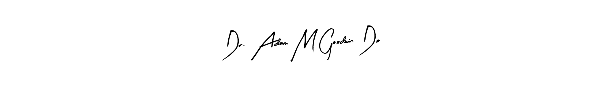 Arty Signature is a professional signature style that is perfect for those who want to add a touch of class to their signature. It is also a great choice for those who want to make their signature more unique. Get Dr. Adam M Goodwin Do name to fancy signature for free. Dr. Adam M Goodwin Do signature style 8 images and pictures png