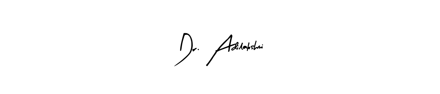 Similarly Arty Signature is the best handwritten signature design. Signature creator online .You can use it as an online autograph creator for name Dr. Adilakshmi. Dr. Adilakshmi signature style 8 images and pictures png