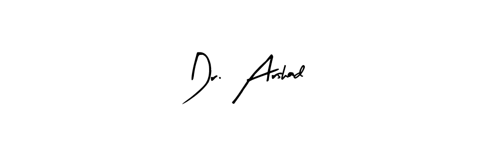 Also You can easily find your signature by using the search form. We will create Dr. Arshad name handwritten signature images for you free of cost using Arty Signature sign style. Dr. Arshad signature style 8 images and pictures png