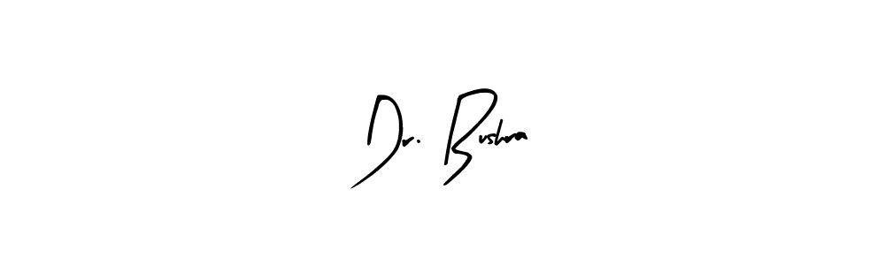 The best way (Arty Signature) to make a short signature is to pick only two or three words in your name. The name Dr. Bushra include a total of six letters. For converting this name. Dr. Bushra signature style 8 images and pictures png