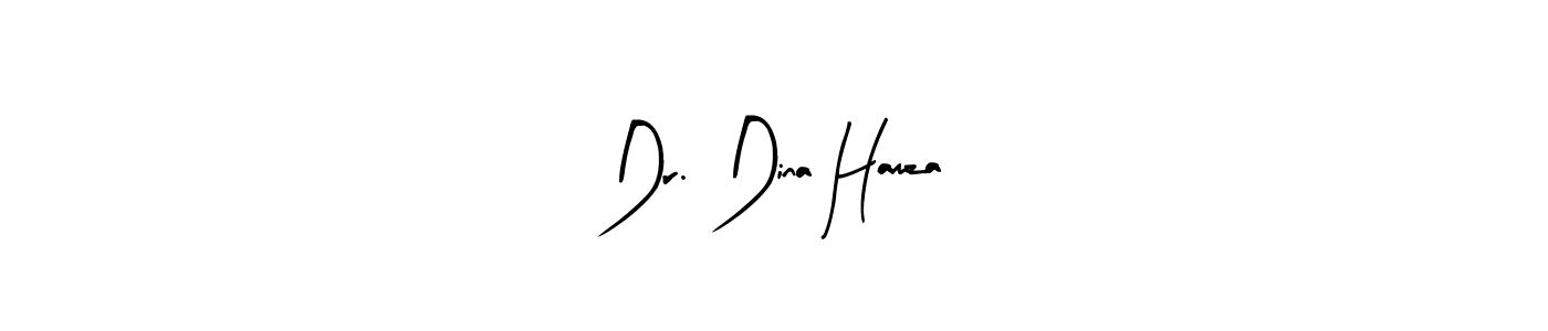 Arty Signature is a professional signature style that is perfect for those who want to add a touch of class to their signature. It is also a great choice for those who want to make their signature more unique. Get Dr. Dina Hamza name to fancy signature for free. Dr. Dina Hamza signature style 8 images and pictures png