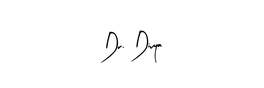 Make a beautiful signature design for name Dr. Divya. With this signature (Arty Signature) style, you can create a handwritten signature for free. Dr. Divya signature style 8 images and pictures png