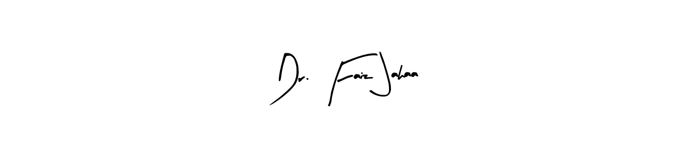 Arty Signature is a professional signature style that is perfect for those who want to add a touch of class to their signature. It is also a great choice for those who want to make their signature more unique. Get Dr. Faiz Jahaa name to fancy signature for free. Dr. Faiz Jahaa signature style 8 images and pictures png