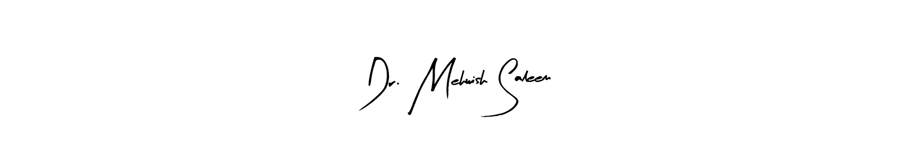 The best way (Arty Signature) to make a short signature is to pick only two or three words in your name. The name Dr. Mehwish Saleem include a total of six letters. For converting this name. Dr. Mehwish Saleem signature style 8 images and pictures png