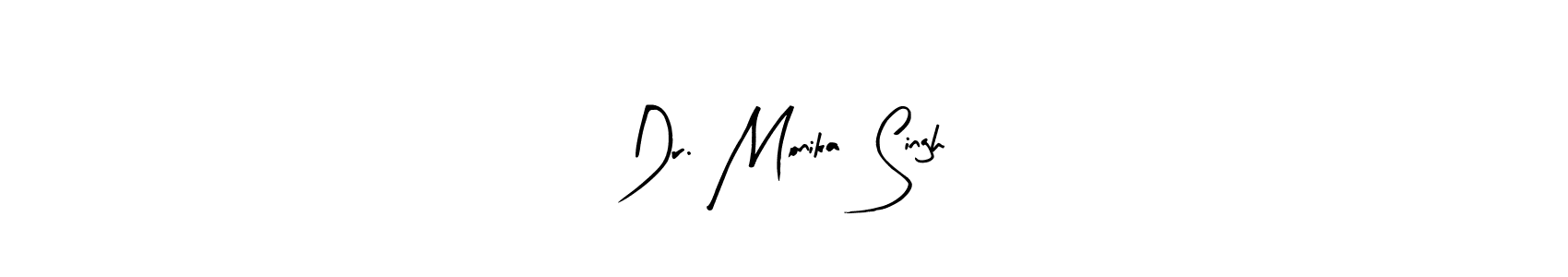 Use a signature maker to create a handwritten signature online. With this signature software, you can design (Arty Signature) your own signature for name Dr. Monika  Singh. Dr. Monika  Singh signature style 8 images and pictures png
