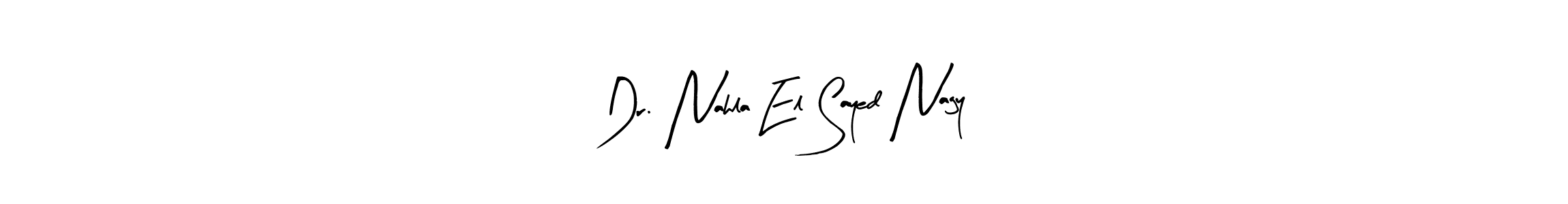 The best way (Arty Signature) to make a short signature is to pick only two or three words in your name. The name Dr. Nahla El Sayed Nagy include a total of six letters. For converting this name. Dr. Nahla El Sayed Nagy signature style 8 images and pictures png