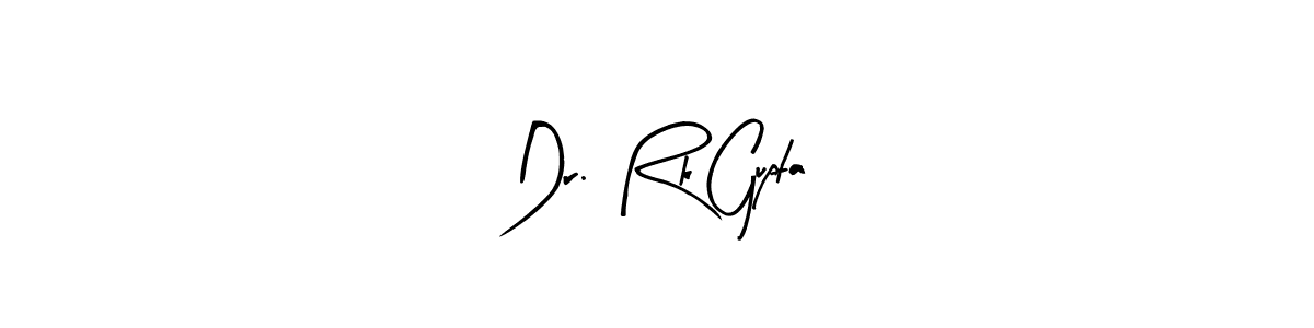 Create a beautiful signature design for name Dr. Rk Gupta. With this signature (Arty Signature) fonts, you can make a handwritten signature for free. Dr. Rk Gupta signature style 8 images and pictures png