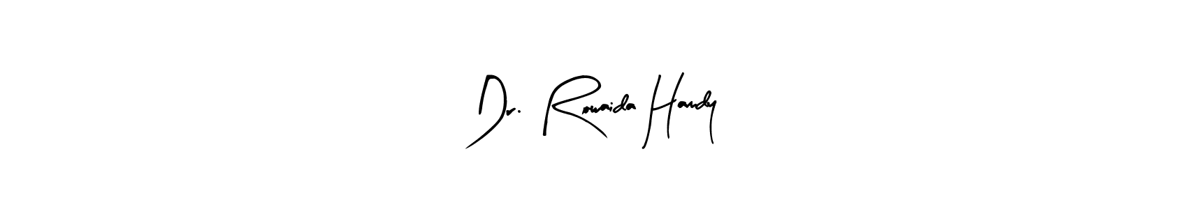 if you are searching for the best signature style for your name Dr. Rowaida Hamdy. so please give up your signature search. here we have designed multiple signature styles  using Arty Signature. Dr. Rowaida Hamdy signature style 8 images and pictures png