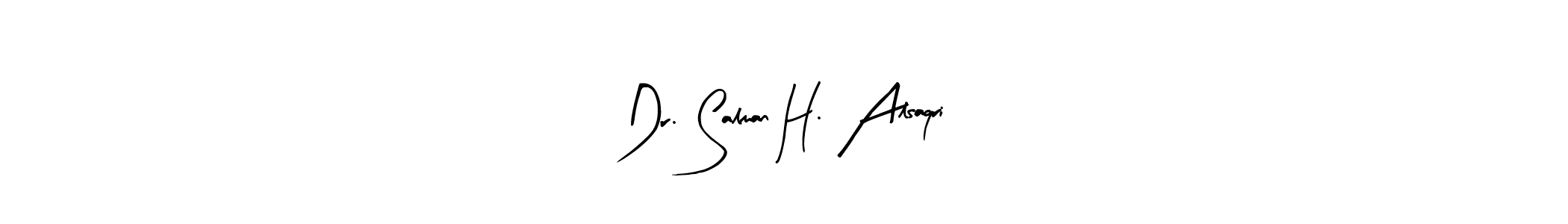 The best way (Arty Signature) to make a short signature is to pick only two or three words in your name. The name Dr. Salman H. Alsaqri include a total of six letters. For converting this name. Dr. Salman H. Alsaqri signature style 8 images and pictures png