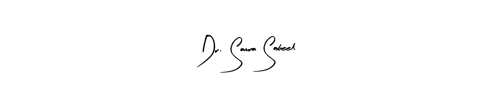 Similarly Arty Signature is the best handwritten signature design. Signature creator online .You can use it as an online autograph creator for name Dr. Samra Sabeel. Dr. Samra Sabeel signature style 8 images and pictures png