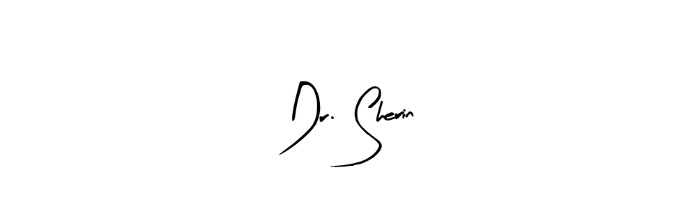 The best way (Arty Signature) to make a short signature is to pick only two or three words in your name. The name Dr. Sherin include a total of six letters. For converting this name. Dr. Sherin signature style 8 images and pictures png