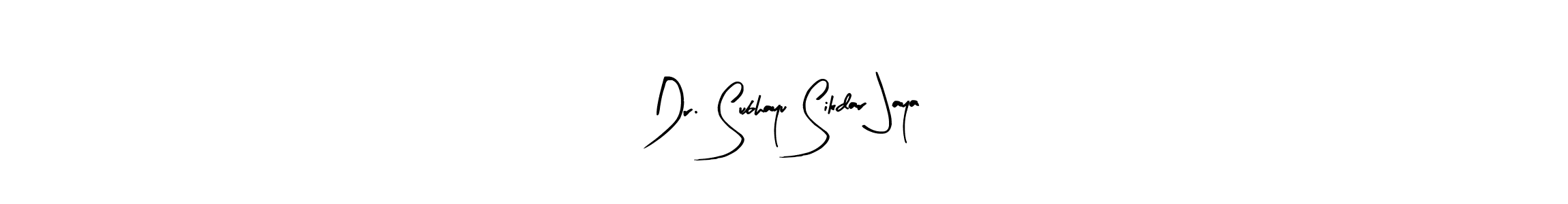 Make a beautiful signature design for name Dr. Subhayu Sikdar Jaya. With this signature (Arty Signature) style, you can create a handwritten signature for free. Dr. Subhayu Sikdar Jaya signature style 8 images and pictures png