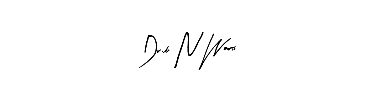 Here are the top 10 professional signature styles for the name Dr.b N Warsi. These are the best autograph styles you can use for your name. Dr.b N Warsi signature style 8 images and pictures png