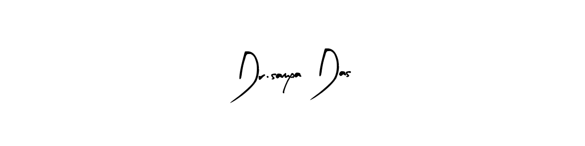 The best way (Arty Signature) to make a short signature is to pick only two or three words in your name. The name Dr.sampa Das include a total of six letters. For converting this name. Dr.sampa Das signature style 8 images and pictures png