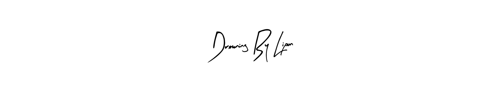 Drowning By Lipun stylish signature style. Best Handwritten Sign (Arty Signature) for my name. Handwritten Signature Collection Ideas for my name Drowning By Lipun. Drowning By Lipun signature style 8 images and pictures png