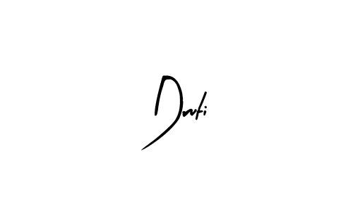 The best way (Arty Signature) to make a short signature is to pick only two or three words in your name. The name Druti include a total of six letters. For converting this name. Druti signature style 8 images and pictures png