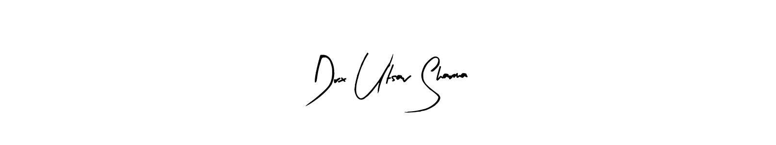 This is the best signature style for the Drx Utsav Sharma name. Also you like these signature font (Arty Signature). Mix name signature. Drx Utsav Sharma signature style 8 images and pictures png