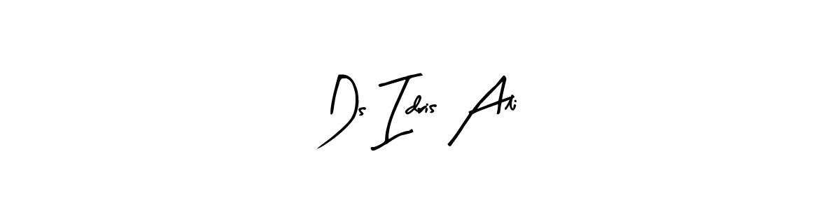 if you are searching for the best signature style for your name Ds Idris Ali. so please give up your signature search. here we have designed multiple signature styles  using Arty Signature. Ds Idris Ali signature style 8 images and pictures png