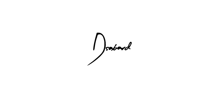 Arty Signature is a professional signature style that is perfect for those who want to add a touch of class to their signature. It is also a great choice for those who want to make their signature more unique. Get Dsabard name to fancy signature for free. Dsabard signature style 8 images and pictures png