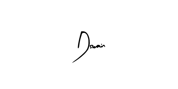 Arty Signature is a professional signature style that is perfect for those who want to add a touch of class to their signature. It is also a great choice for those who want to make their signature more unique. Get Dswain name to fancy signature for free. Dswain signature style 8 images and pictures png