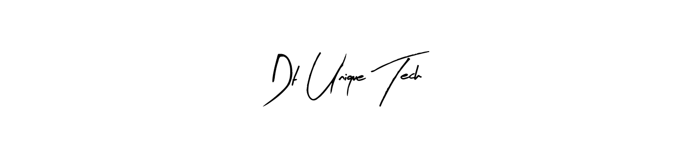 Arty Signature is a professional signature style that is perfect for those who want to add a touch of class to their signature. It is also a great choice for those who want to make their signature more unique. Get Dt Unique Tech name to fancy signature for free. Dt Unique Tech signature style 8 images and pictures png